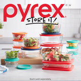  Simply Store® Round Glass Storage Set with text pyrex store it