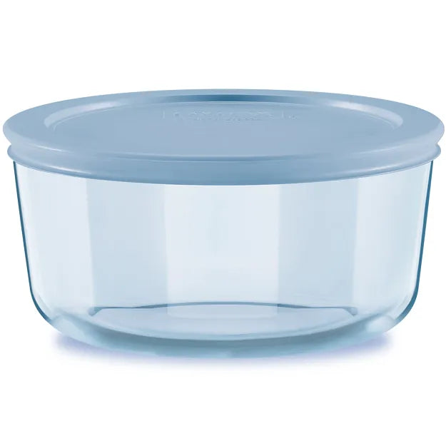 Pyrex Simply Store Collection Round Blue Glass Storage Containers