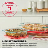  Easy Grab bakeware with text Pyrex Americas #1 glass prepware, bakeware &amp; storage brand