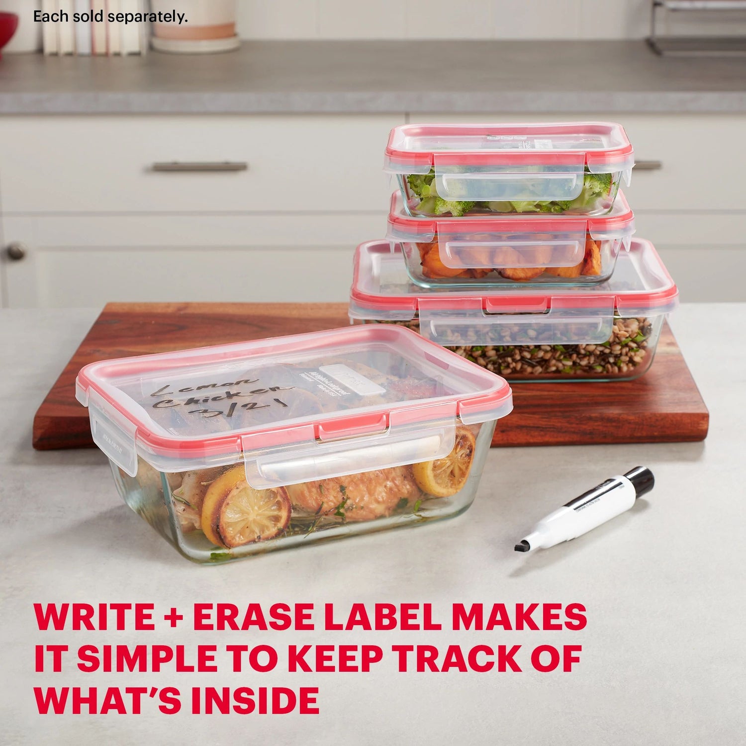 Pyrex® Freshlock™ 8cup Rectangle Glass Storage
