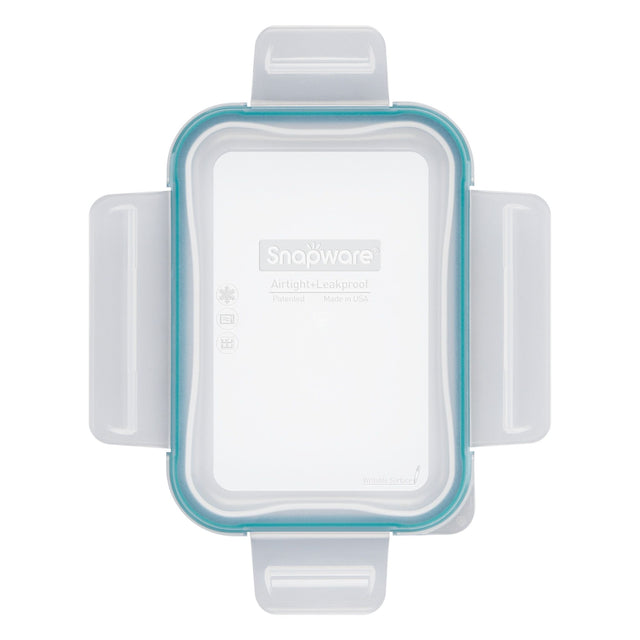 Total Solutions™ Rectangle Medium Plastic Lid with Juniper Green Seal 