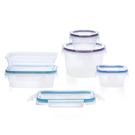 Total Solution® 10-piece Plastic Food Storage Container Set