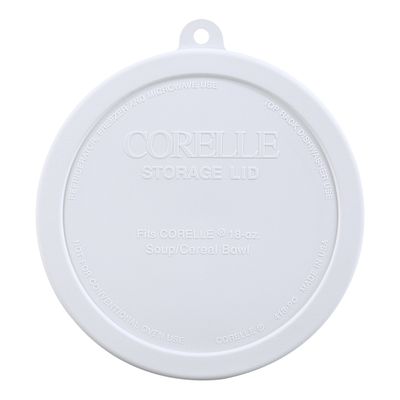 Livingware™ Plastic Lid 18-oz Round  White