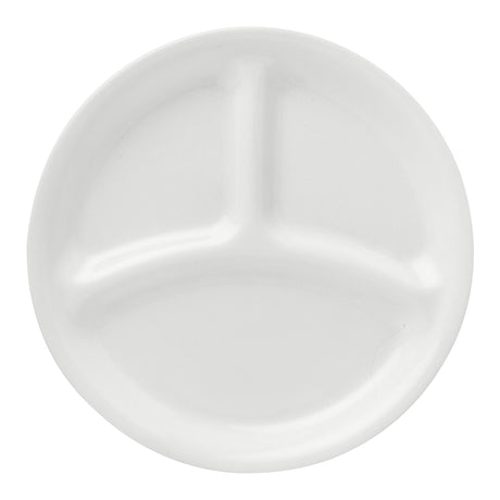 Winter Frost White 8.5" Divided Salad Plate 