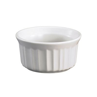 4 Ramequins Arcopal France – Vintage, Blanc Fleuri, Occasion