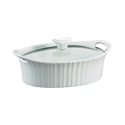 Corningware 1.5 Quart Oval Casserole Dish French White