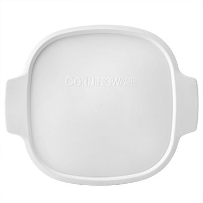 CorningWare White Plastic Storage Lid A-2-PC - Fits 2 Quart & 3 Quart Casseroles - 10.5x8.8 Inches
