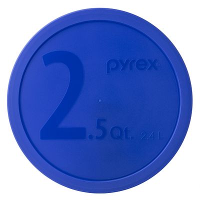 2.5-qt Round Plastic Lid  Blue