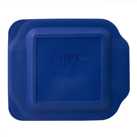 Watercolor Collection 8" Square Baking Dish, Blue Plastic Lid