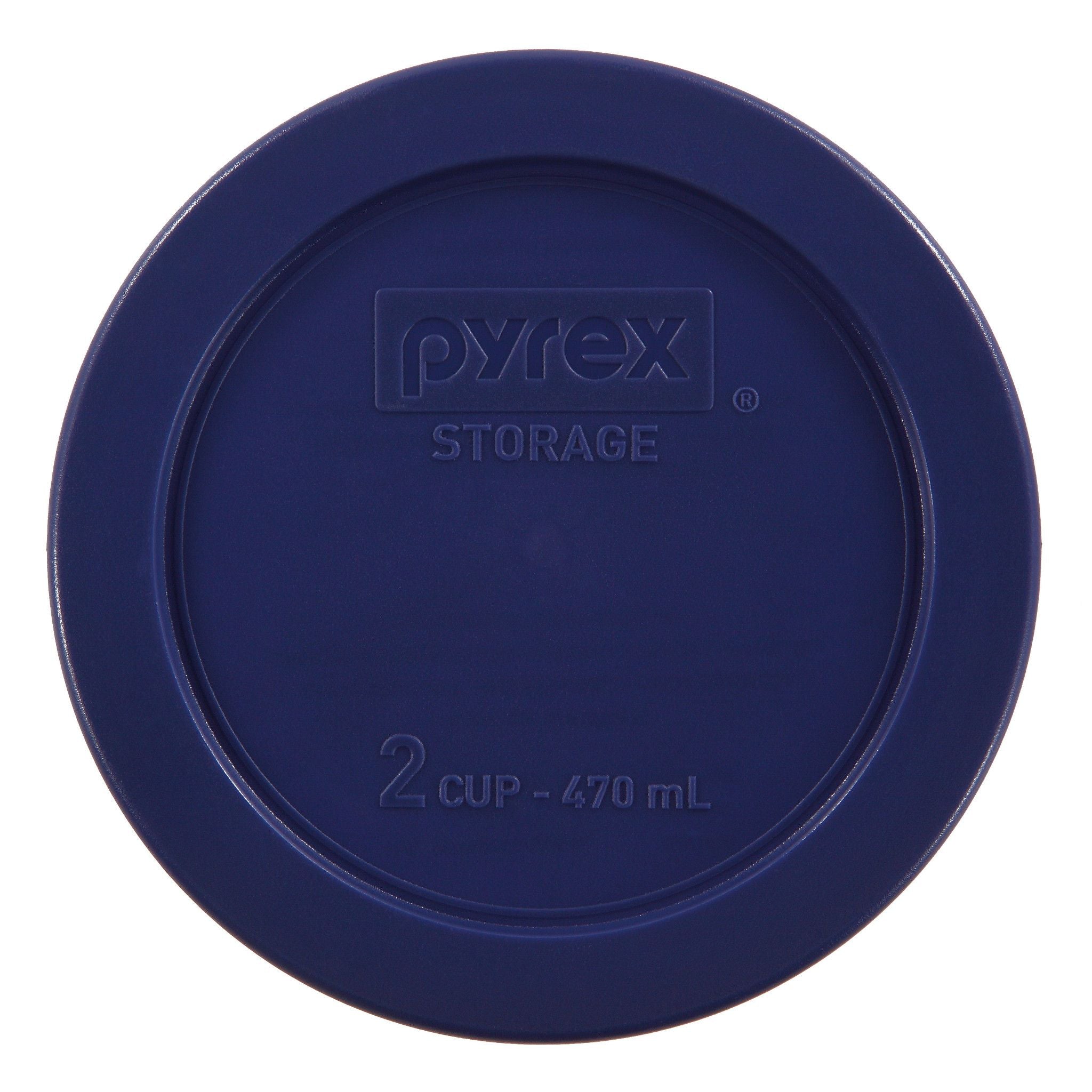 Pyrex Blue Lid for 2 cup Glass Food Storage Container