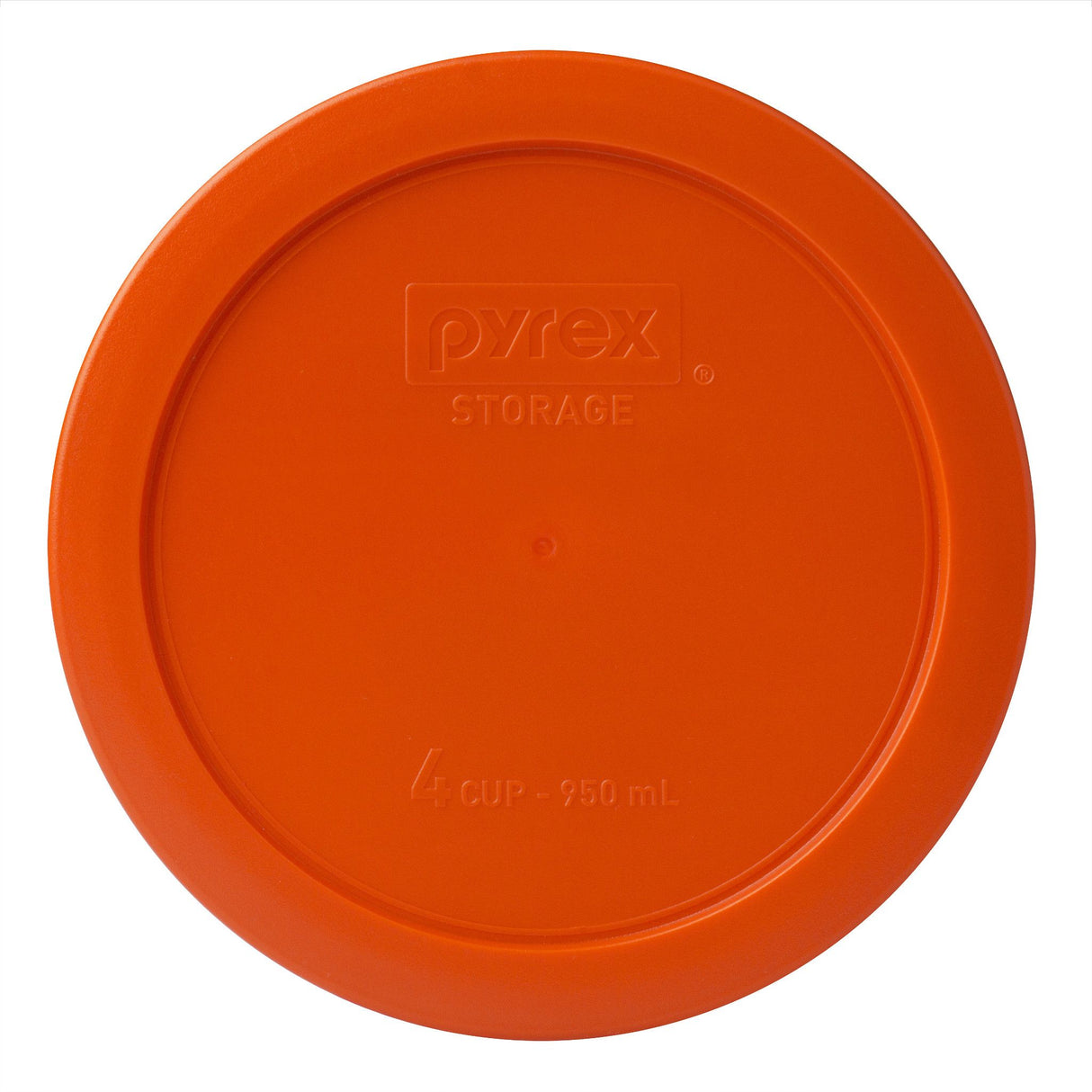 Orange Lid for 4-cup Glass Food Storage Container