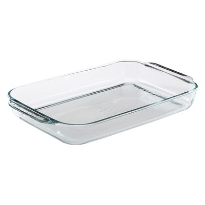 Pyrex borosilicate glass baking tray hotsell