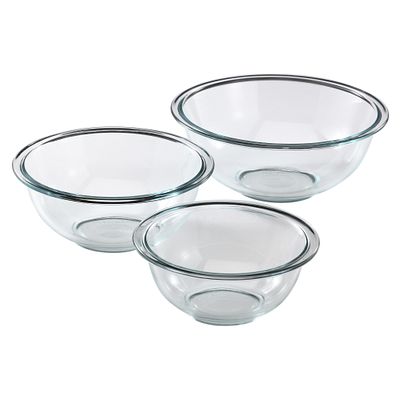 Pyrex 3 piece Mixing Bowl Set