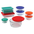 Simply Store 18-pc Set with Multi-Colored Lids