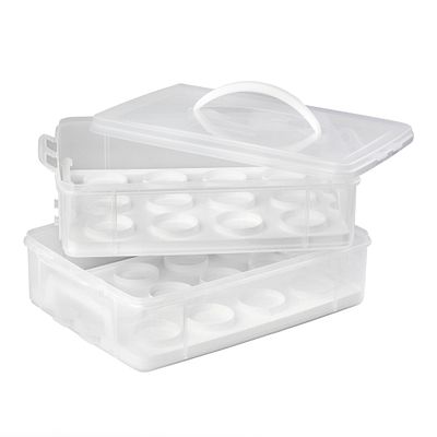 Snapware Snap N Stack Enter Tainers 2 Layer Cookie Cake Brownie C