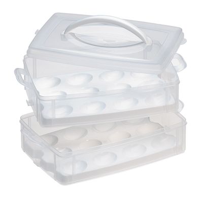 Snap 'N Stack 2 Layer Food Storage with Egg Holder Trays