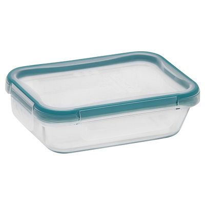 Total Solution Pyrex 4-cup rectangle Glass Food Storage with locking lid