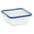 Total Solution Pyrex Square 4-cup Glass Food Storage with locking lid
